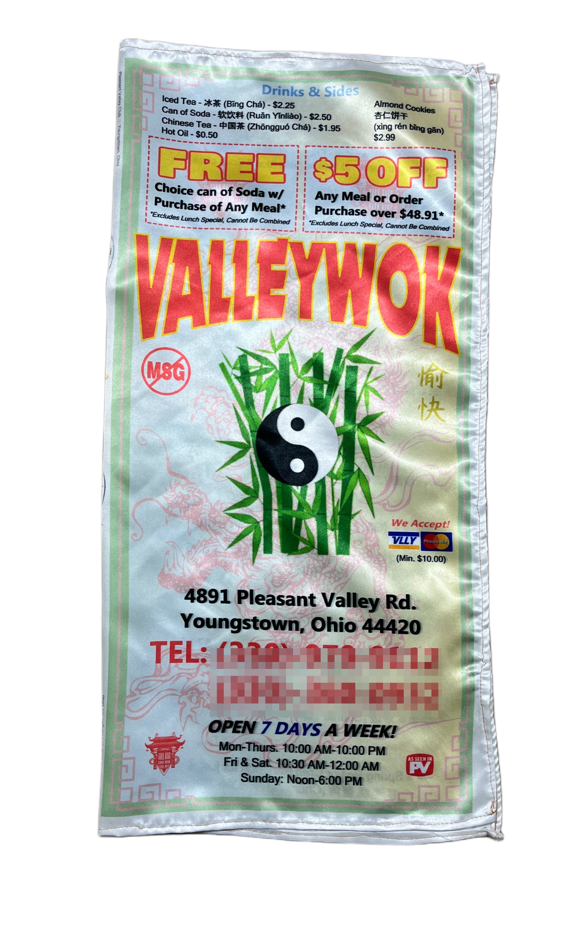 ValleyWok Takeout Bandana